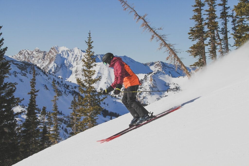 Skiing at Alta // Cardio - like skiing and running - are great ways to train for a thru-hike