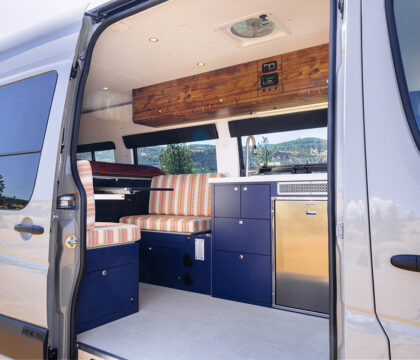 Need some camper van kitchen ideas for your conversion? Check out these van galleys for ideas on layout, appliances, storage, and more.