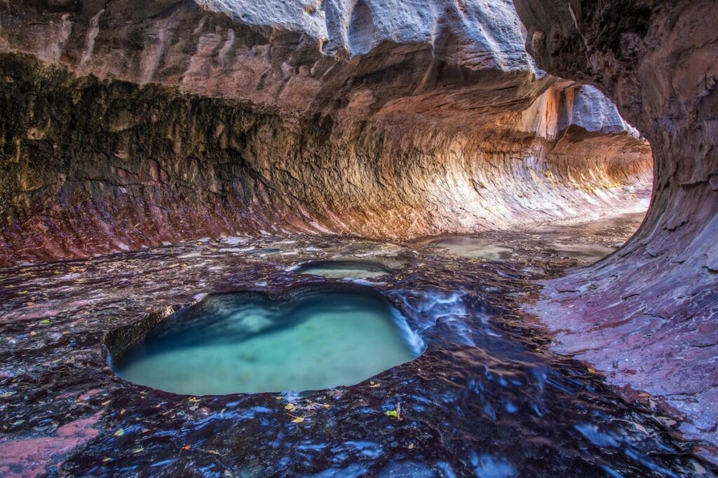 The Subway, Zion National Park // Have you let your fear of hiking alone keep you indoors? Conquer those fears on your first solo hike with these tips to stay safe & confident.