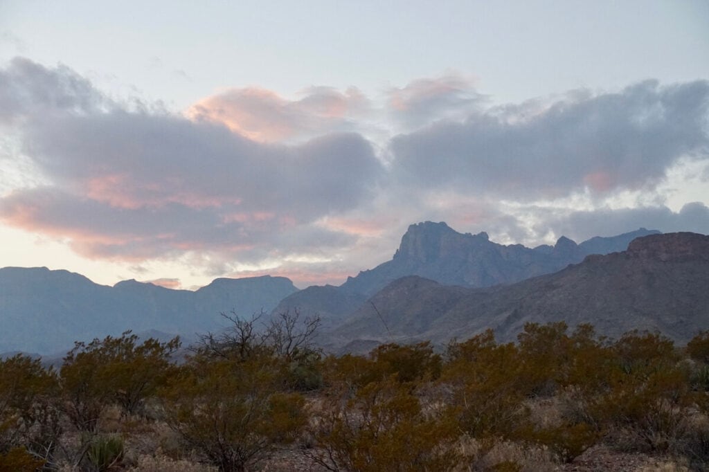 Chisos Mountains in Big Bend National Park