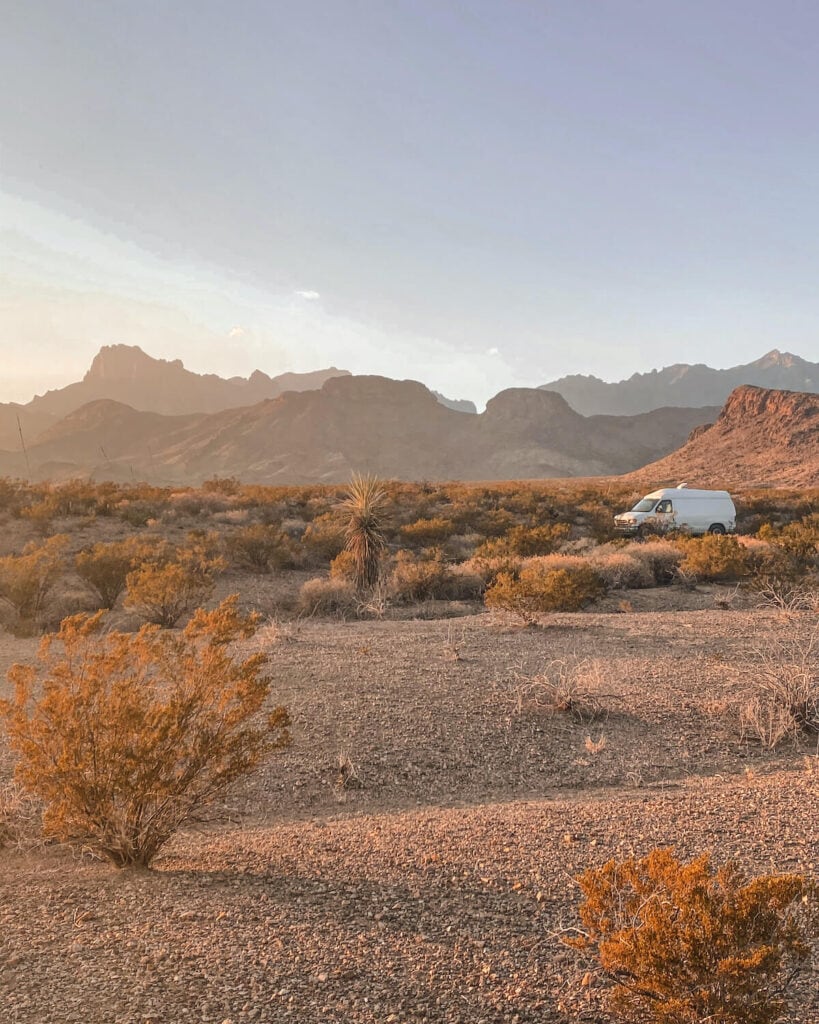 Big Bend National Park camping - dispersed campsite. This guide includes all Big Bend National Park lodging and camping information