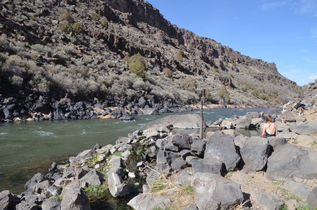 Manby Hot Springs // This guide to the best natural New Mexico hot springs includes info on hiking distances, parking, what to know before you go, and a map.