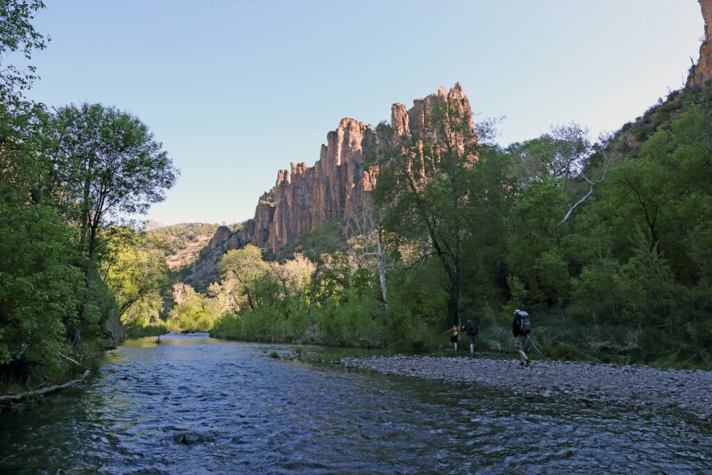 Middle Fork Trail in the Gila Wilderness // This guide to the best natural New Mexico hot springs includes info on hiking distances, parking, what to know before you go, and a map.