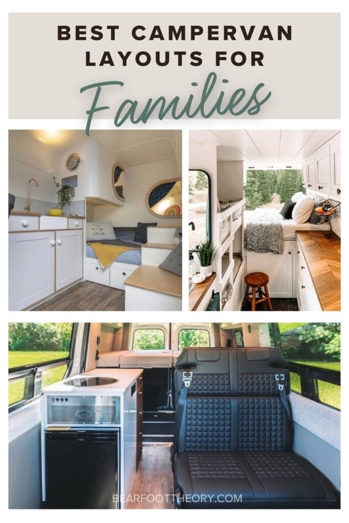 Want to do van life with kids? Check out the best camper van layouts for families and 5 things to consider when designing your floor plan.