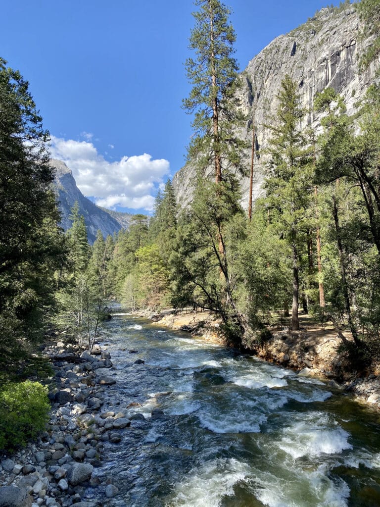 Merced River // Looking for the best things to do in Yosemite National Park? Our guide covers Yosemite camping, hiking, & everything else you need to know.