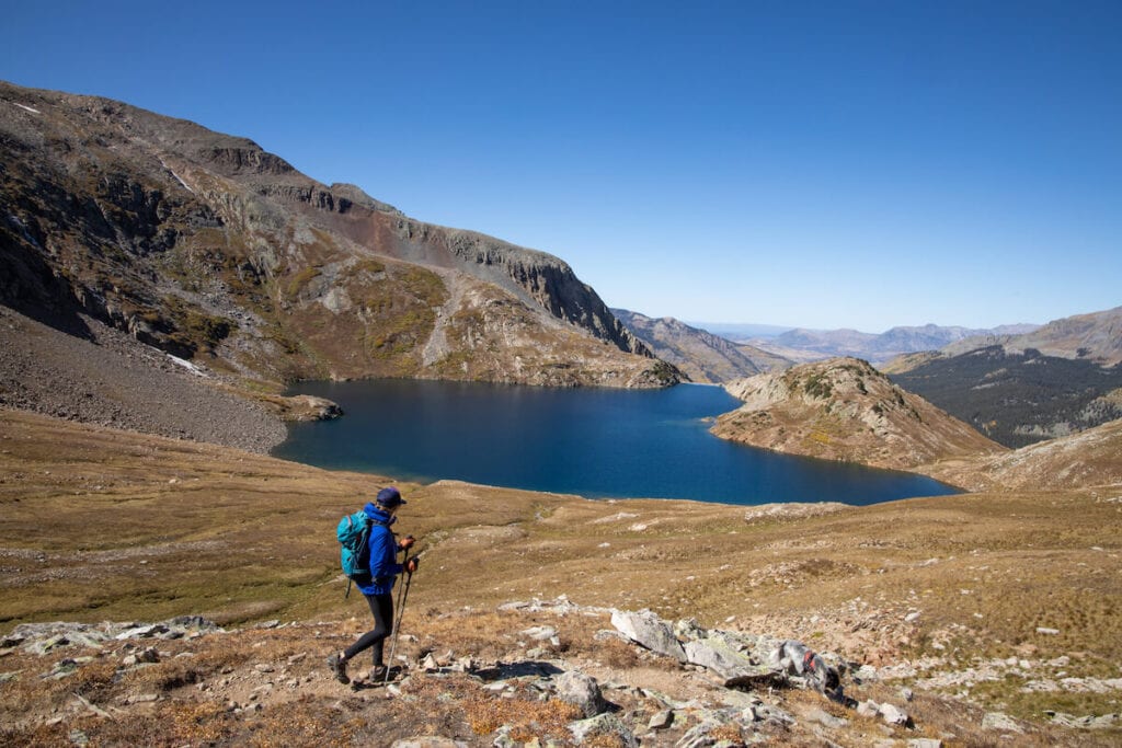 Hiking above Hope Lake in Telluride Colorado