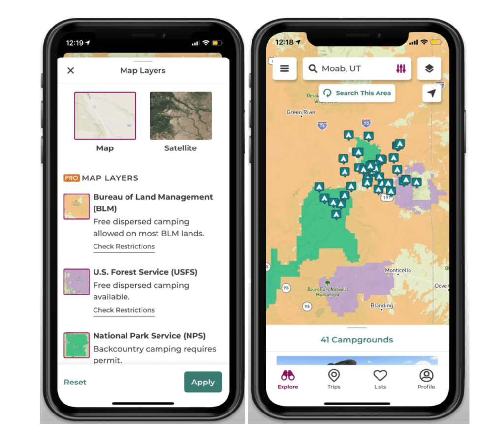 The Dyrt Pro Map Layers / The Dyrt Pro is the #1 camping app with over 45,000 reviewed campgrounds to help you plan and book your next trip. See our full review here.