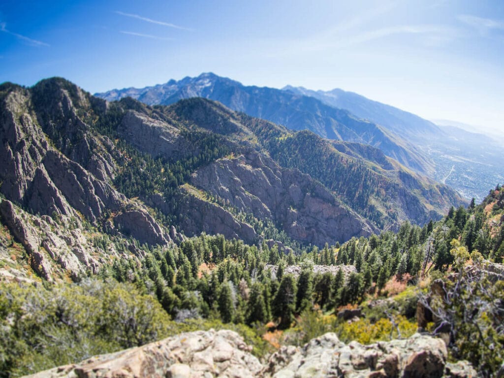 Mount Olympus // Learn about 12 of the best Salt Lake City hikes from alpine lakes to peaks to waterfalls including trail stats and trailhead info.