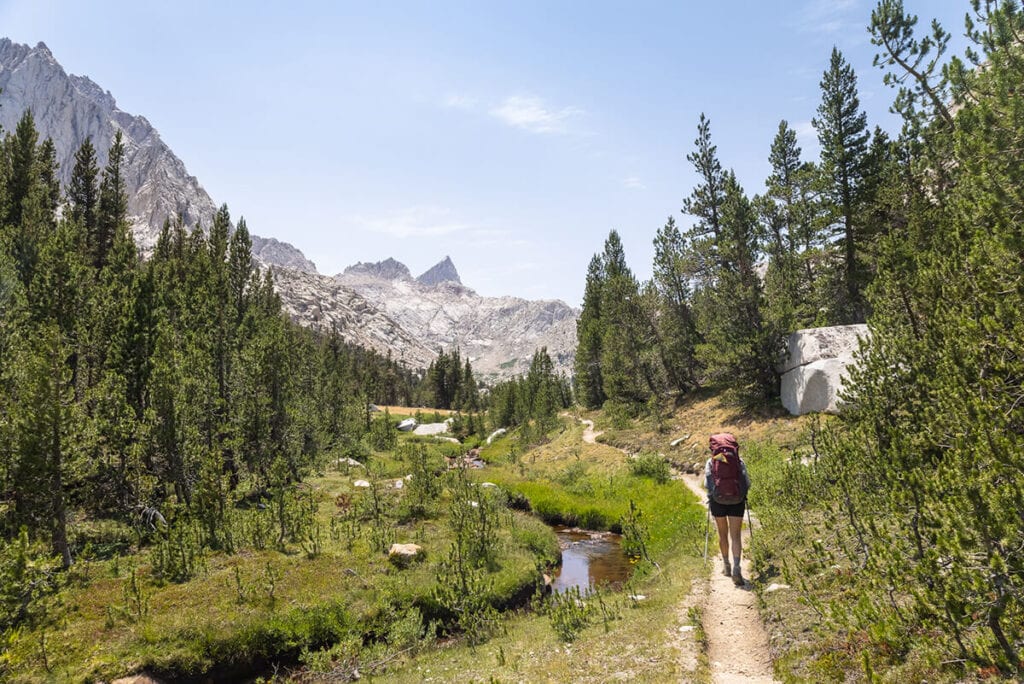 Backpacking through Lost Valley on the Mineral King Loop in Sequoia National Park