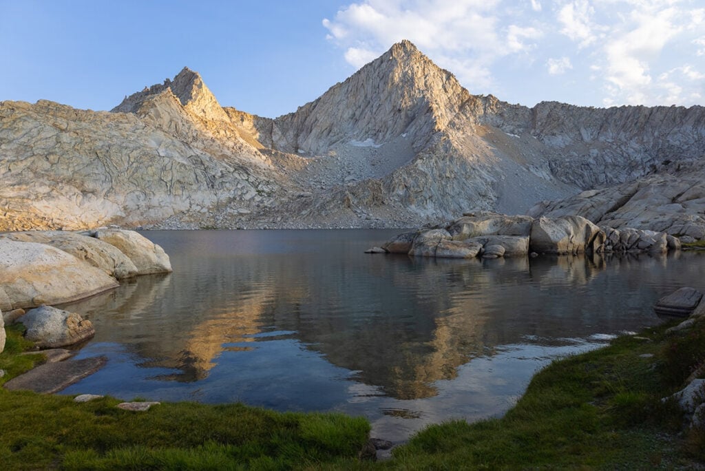 Columbine Lake and Sawtooth Peak on the Mineral King Loop in Sequoia National Park