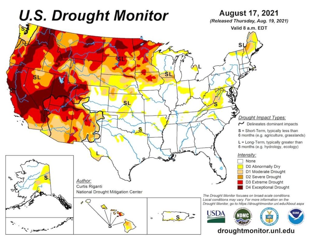 US drought map // Learn about drought conditions in the West, including what causes drought and the impact on wildlife and our food supply.