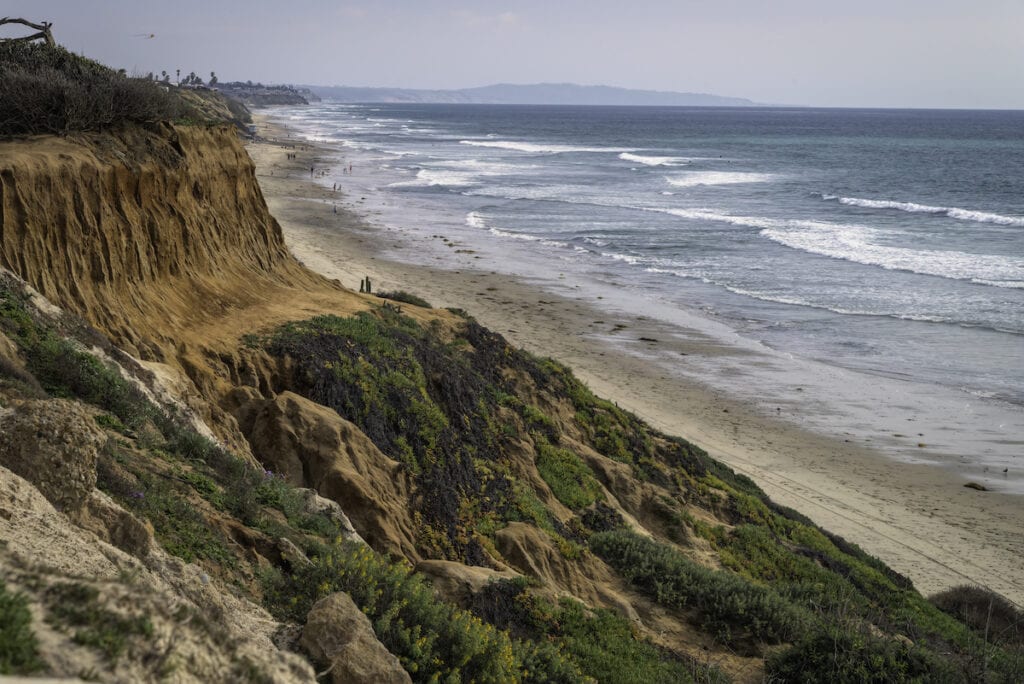 Carlsbad State Beach // Learn about 12 of the best California beach campgrounds with tent/RV sites right on the coast in Northern, Central, and Southern California.