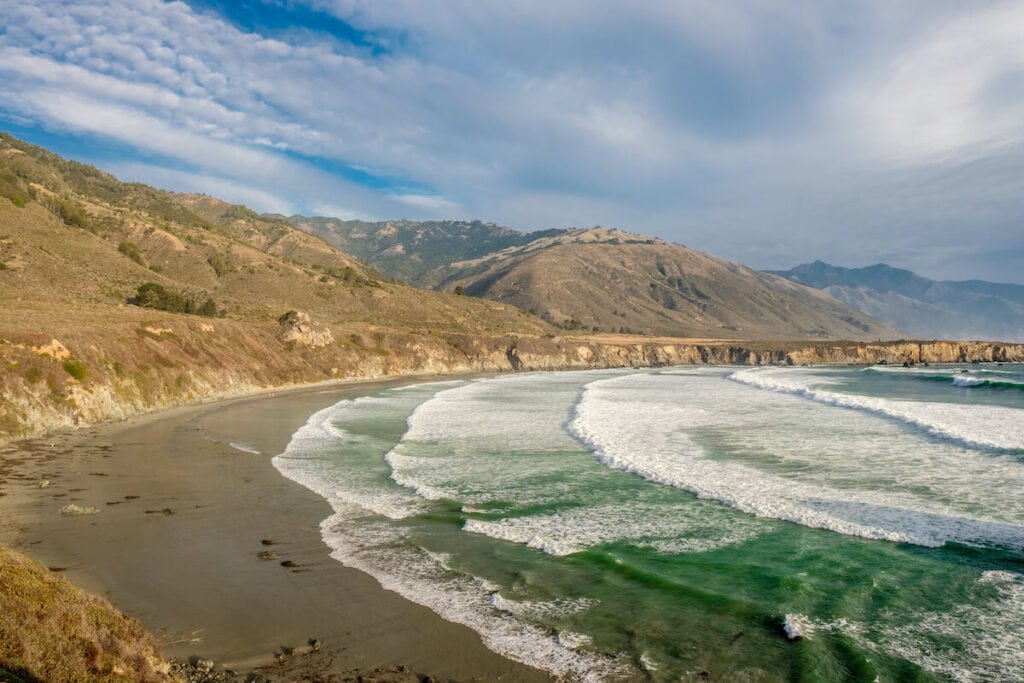 Landscape photo of Sand Dollar Beach in Big Sur California