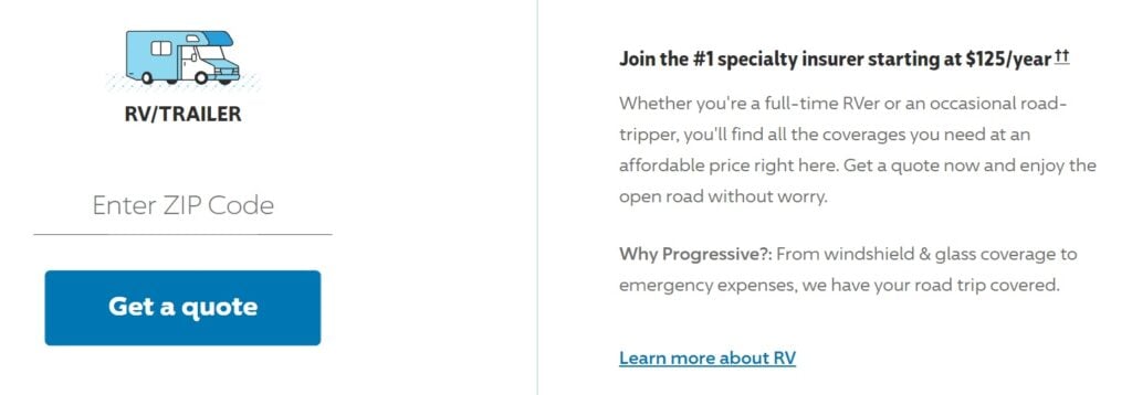 Get a quote / Learn about Progressive RV insurance, including what types of vehicles are covered, different coverage options, & tips for insuring your van.