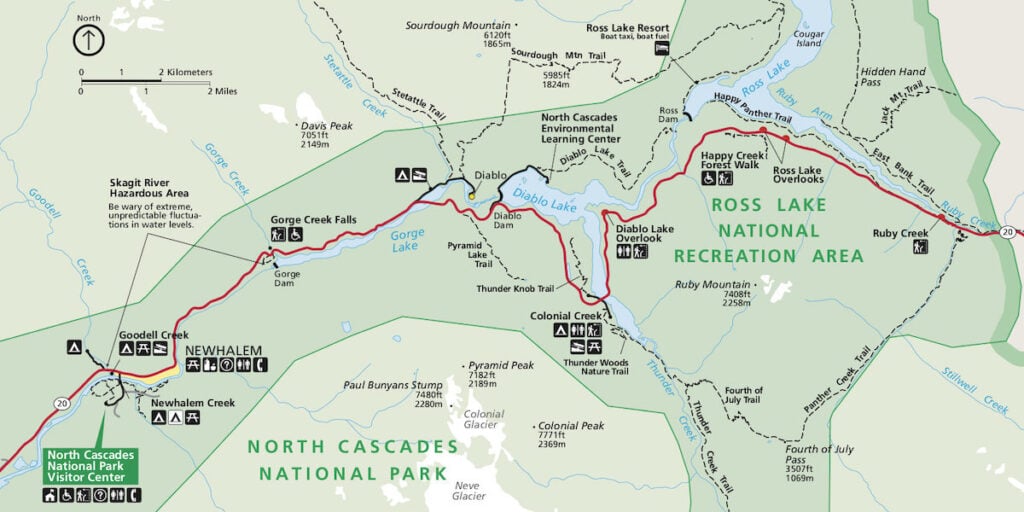 North Cascades National Park Map