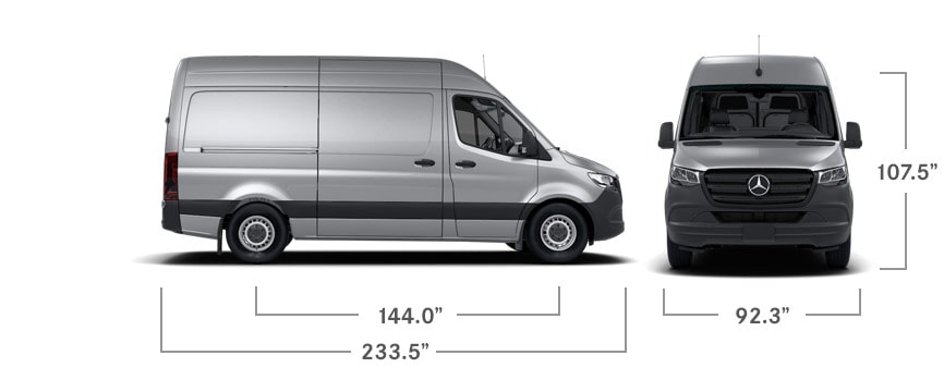 144 wheelbase Sprinter // Trying to decide between a 144” vs 170” Sprinter Van? Learn the pros and cons of each wheelbase for part-time or full-time van life.