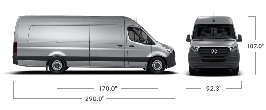 144 Vs 170 Sprinter Van Which