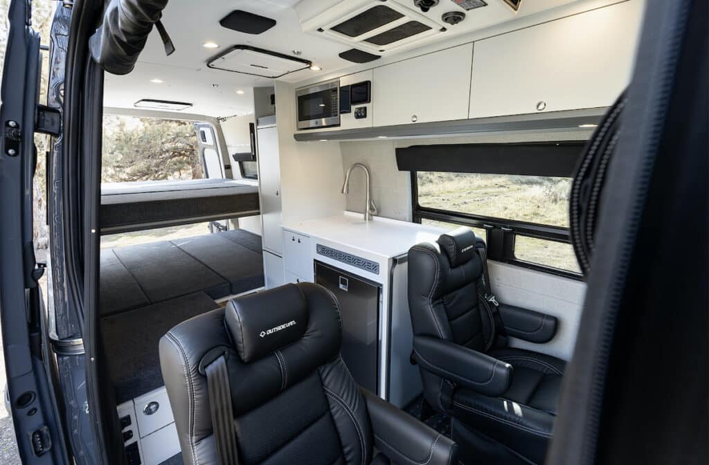 Outside Van Approach Model Sprinter Van Conversion