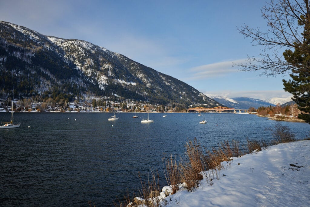 The waterfront in Nelson, British Columbia