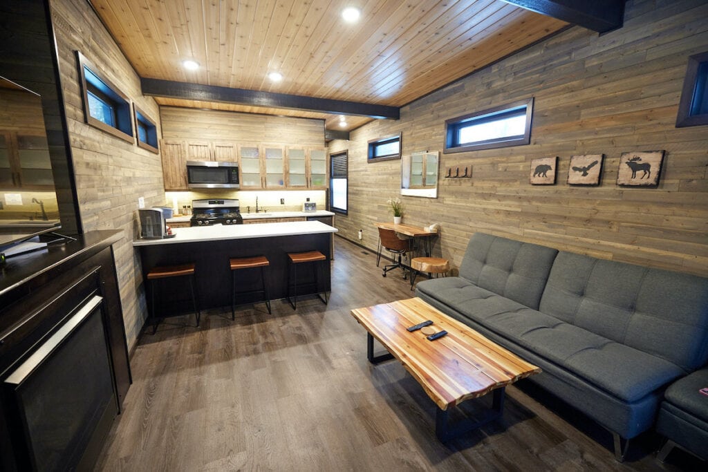 Boulder Mountain Resort Premium Cabin interior
