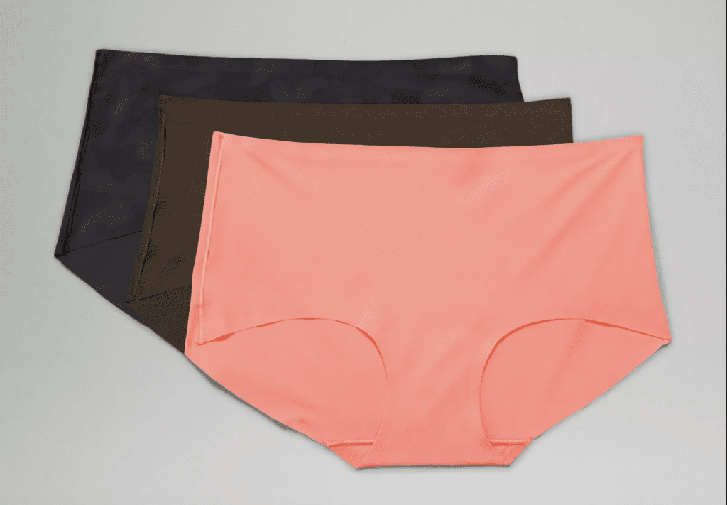 three pairs of lululemon boyshorts women's underwear