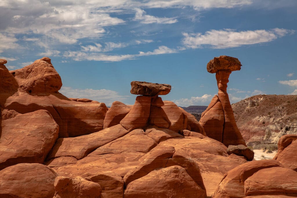 red hoodoos in Grand Staircase Escalante National Monument