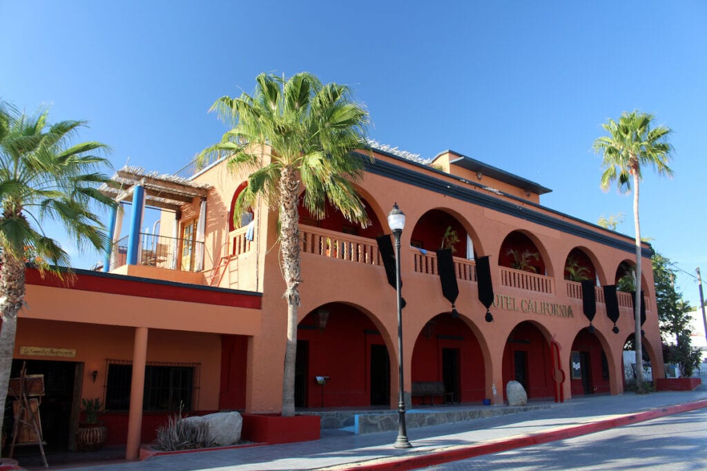 The Hotel California in Todos Santos Mexico