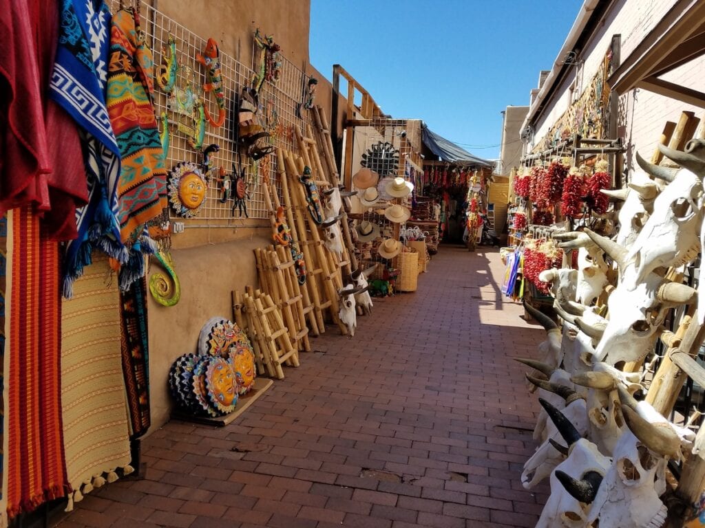 A colorful outdoor market in Todos Santos Baja California Sur