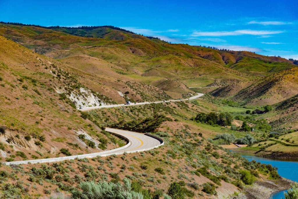 Ponderosa Pine Scenic Byway near Idaho City, Idaho