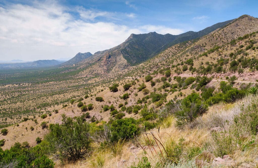 Landscape of Coronado National Monument in Arizona