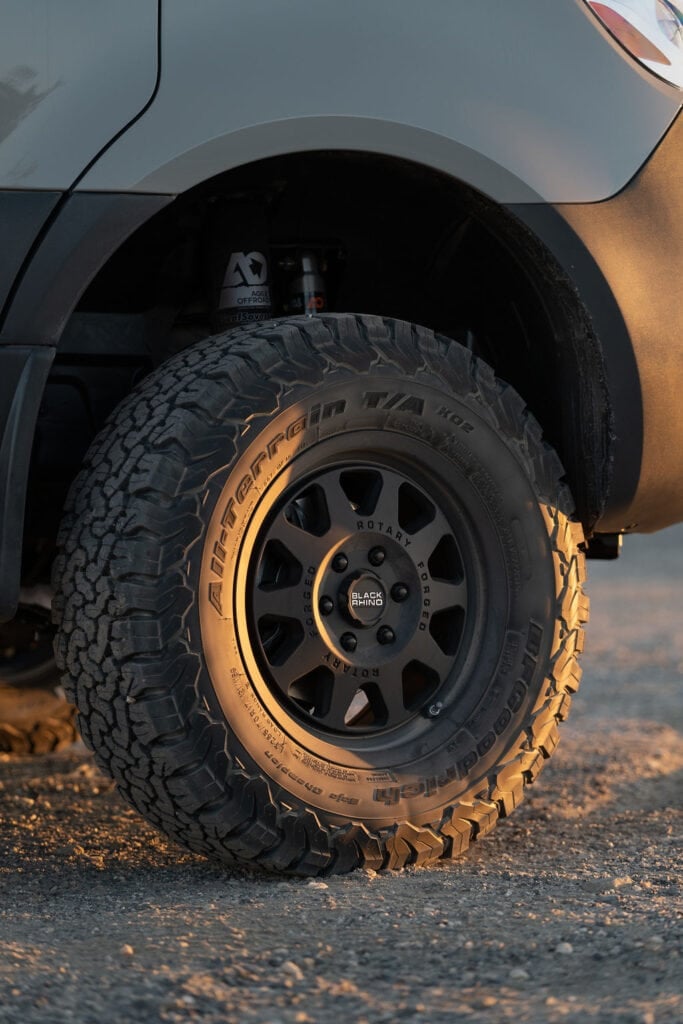 Black Rhino Stadium wheels on a 4x4 Sprinter Van