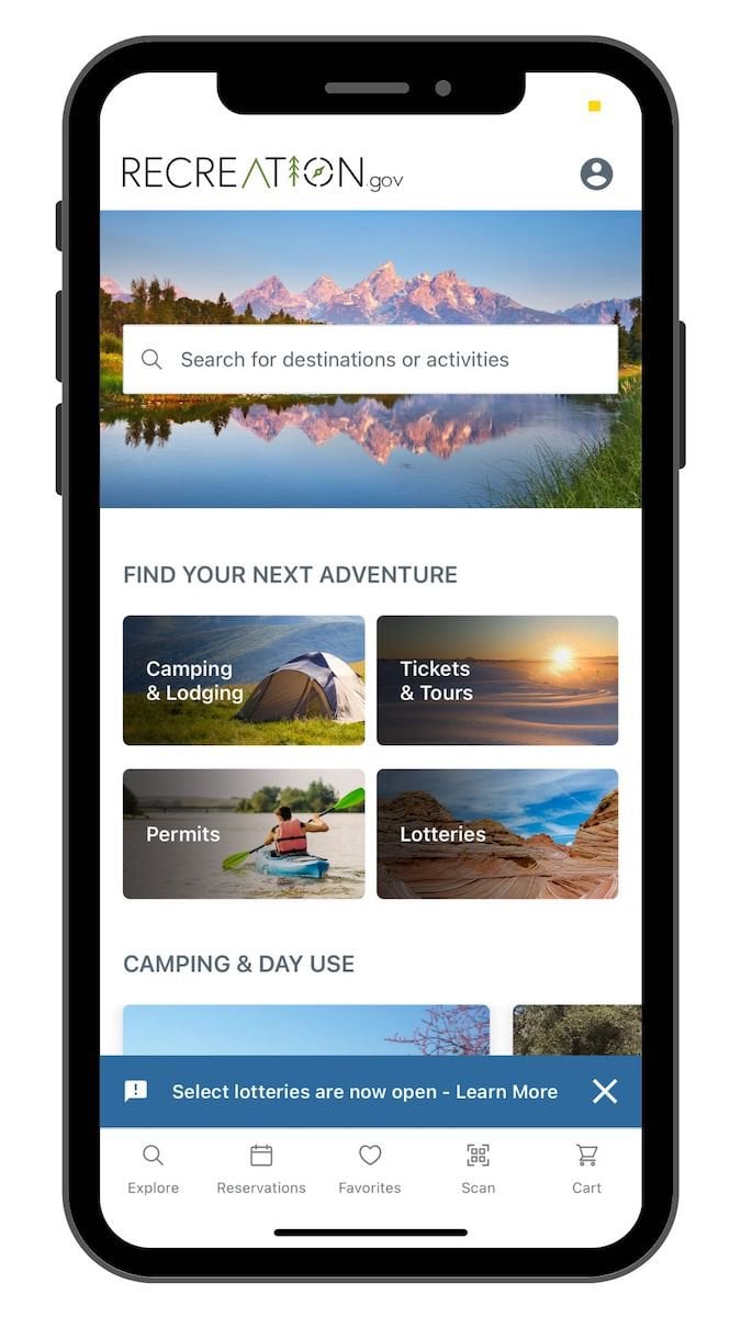 Recreation.gov app