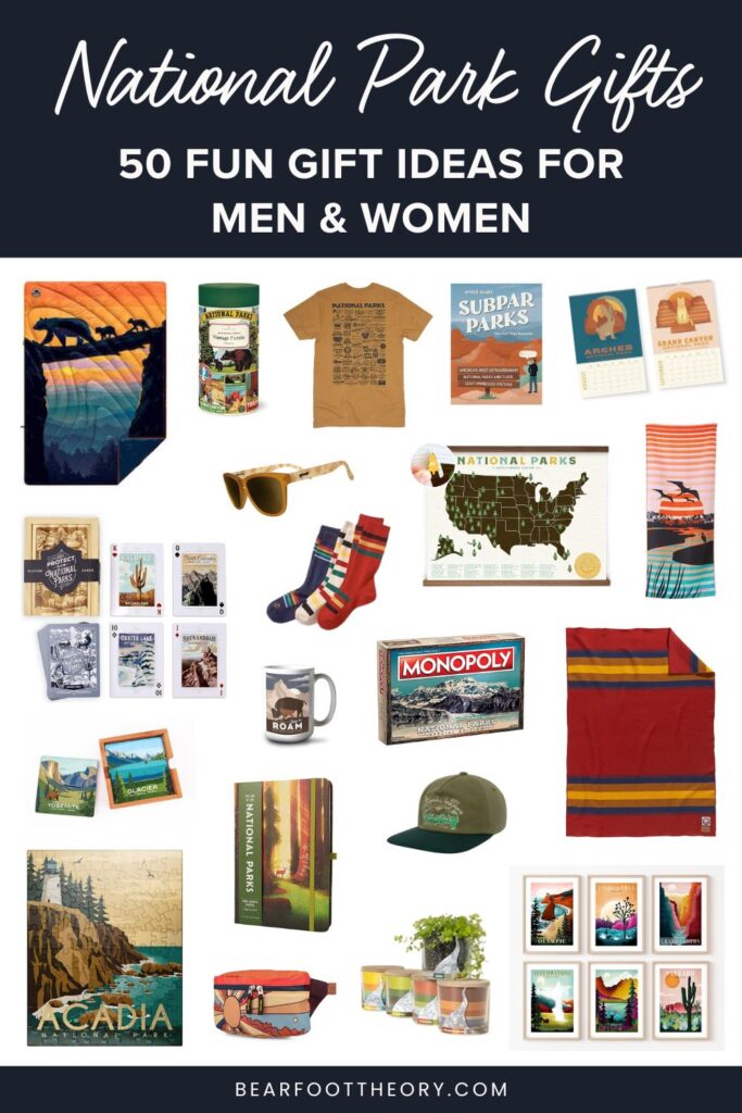Blog post gift list for national park lovers with gifts for men and women