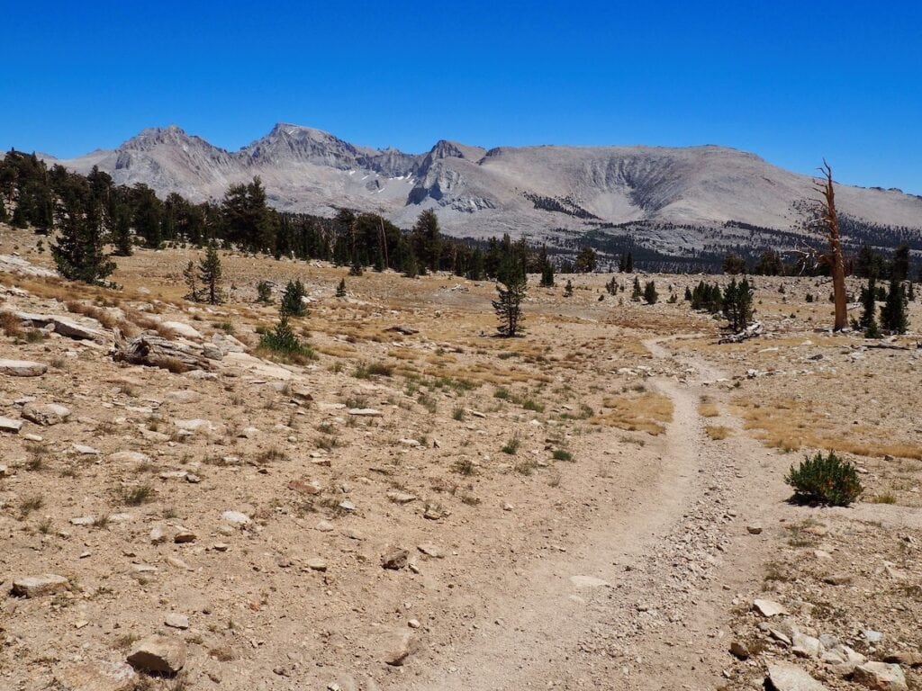 Mt. Whitney from Bighorn Plateau on the John Muir Trail