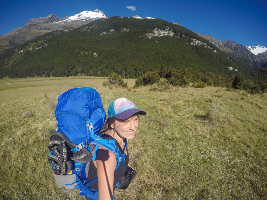 Backpacking in New Zealand on the Rees Valley Trail