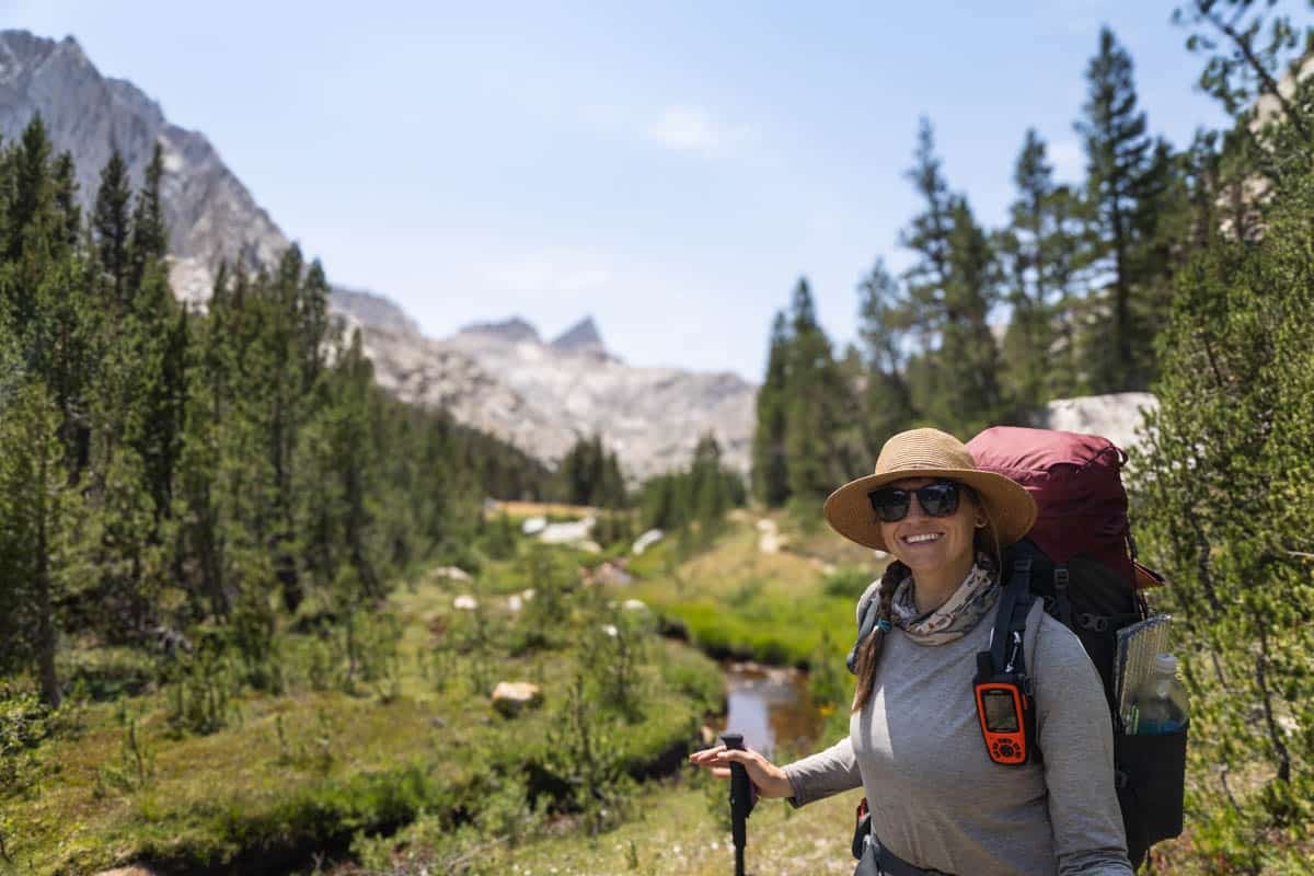 Kristen Bor backpacking in Sequoia National Park