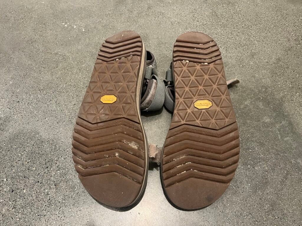 bottom of the soles of the Teva Universal Trail Sandals