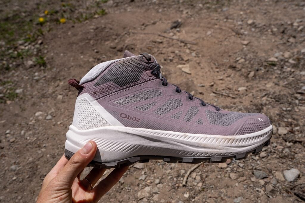 Side view of Oboz katabatic LT Mid