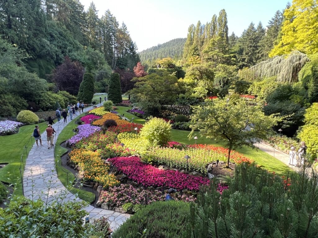 Sunken quarry at Butchart Gardens