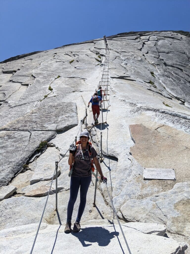 Hiking the Half Dome Cables in Yosemite 