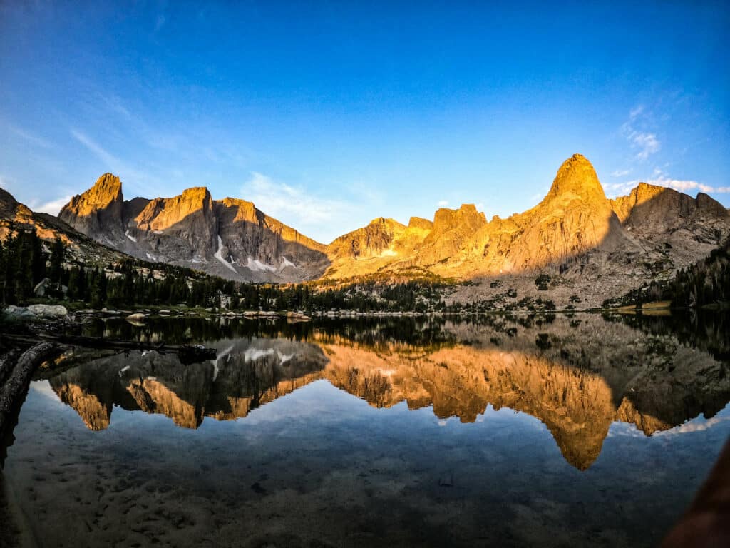 Lonesome Lake at Cirque of the Towers Wyoming backpacking trip