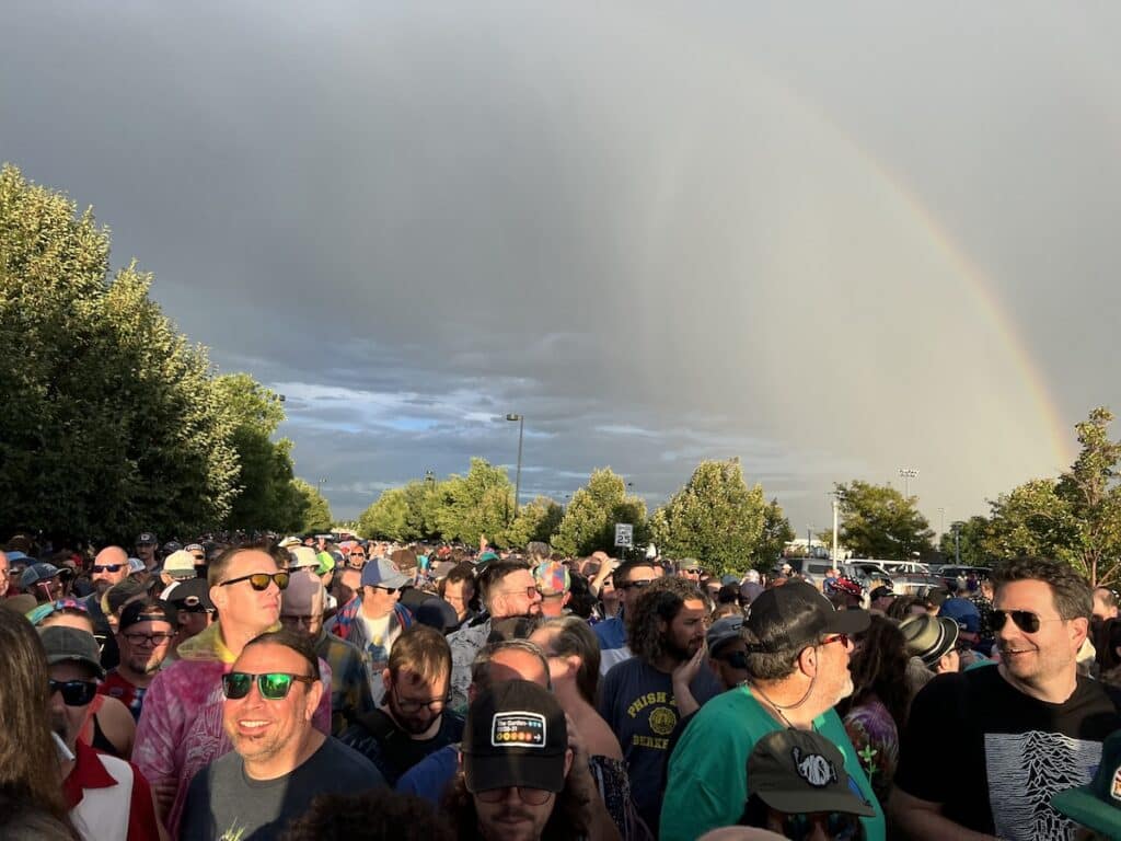 Rainbow in Denver while in line to get into Phish concert