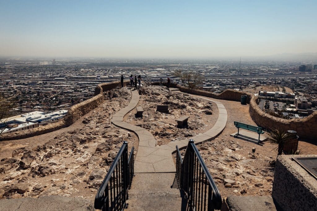 El Paso Scenic Overlook from the top of the stairs
