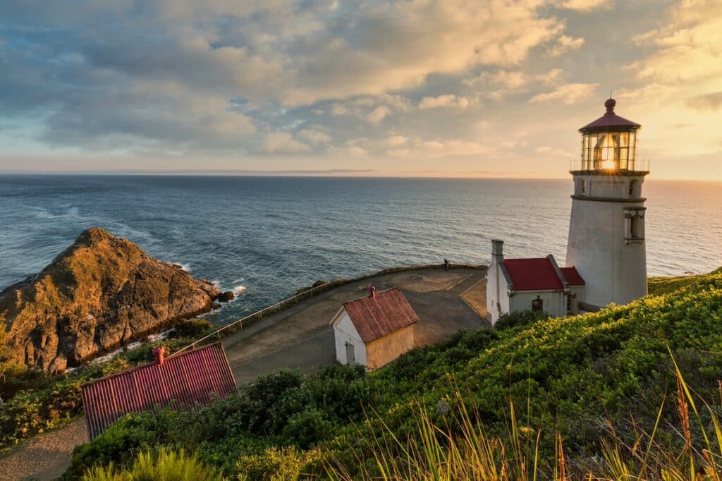 Heceta Head Lighthouse on the coast of Oregon