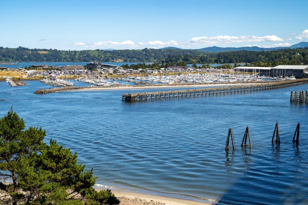 Docks and piers at Newport Oregon