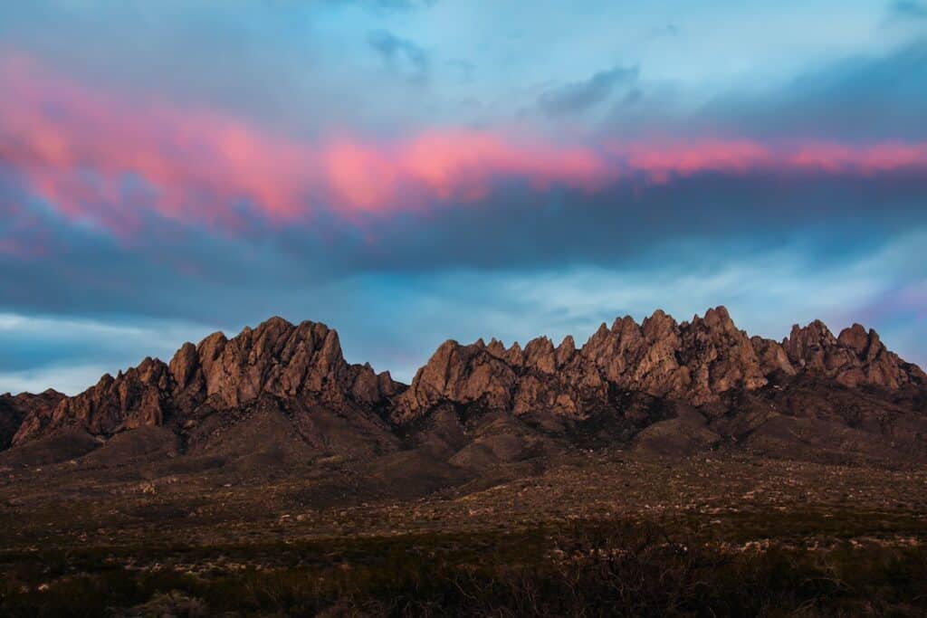 Organ Pipe Mountains at sunset