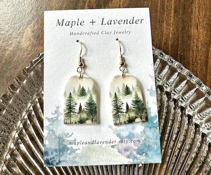 tree earrings etsy