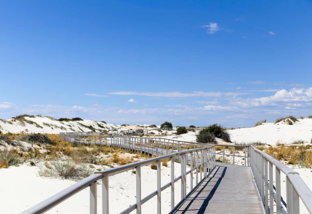 White Sands National Monument interdune boardwalk trail