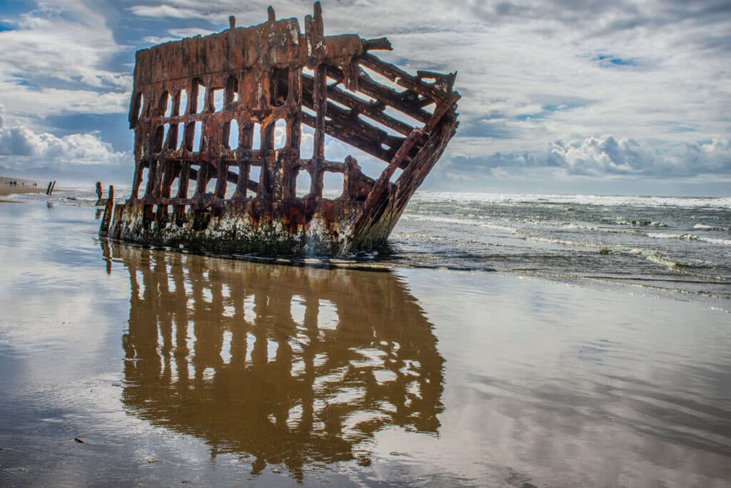 Peter Iredale Shipwreck at Fort Stevens State Park in Oregon