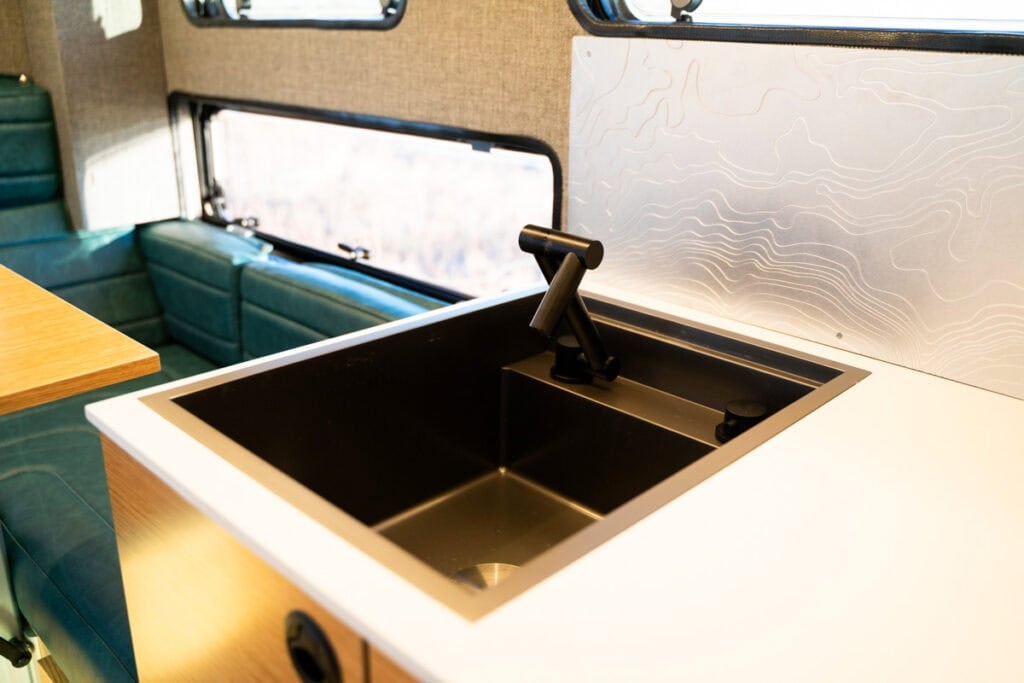 sink in the Rossmonster Baja Trail LX truck camper